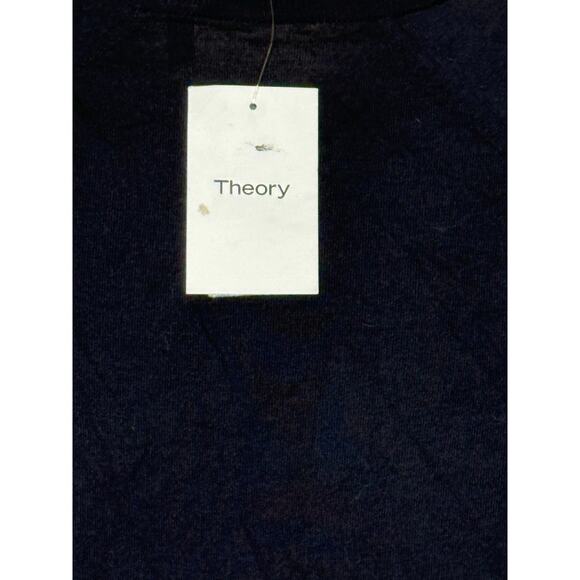 Theory Faded Navy Deep V Dolman Wool Sweater P - Picture 4 of 4
